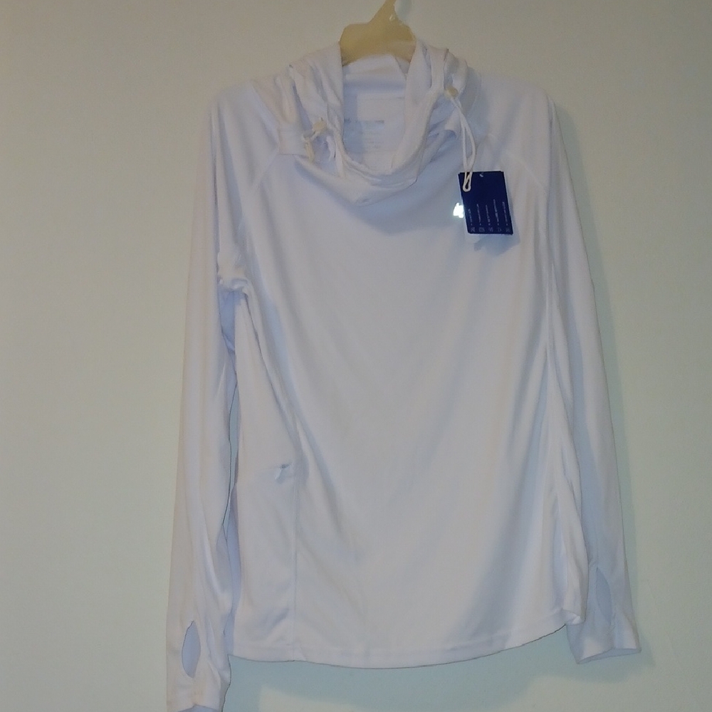 White Long Sleeve Hoodie
